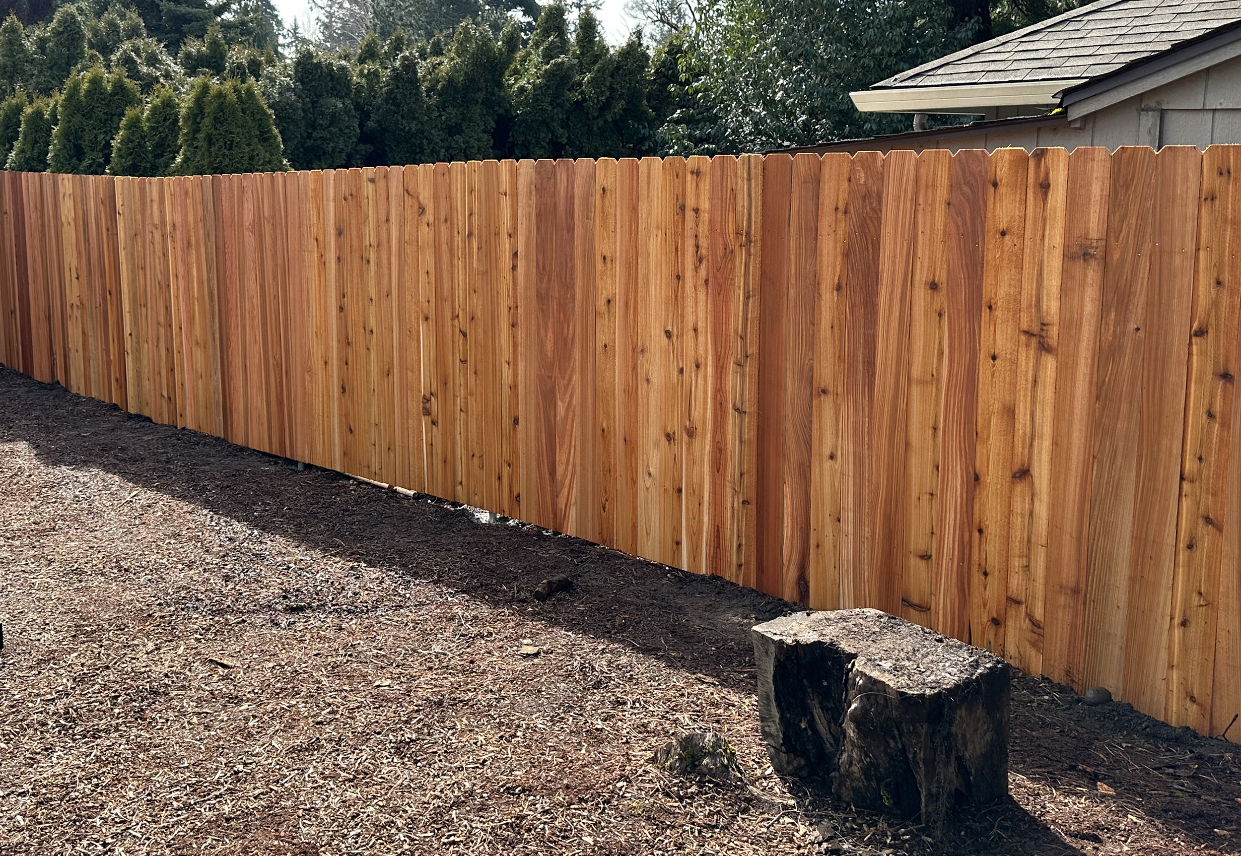 Cedar Backyard Fence by The Best Fence Company