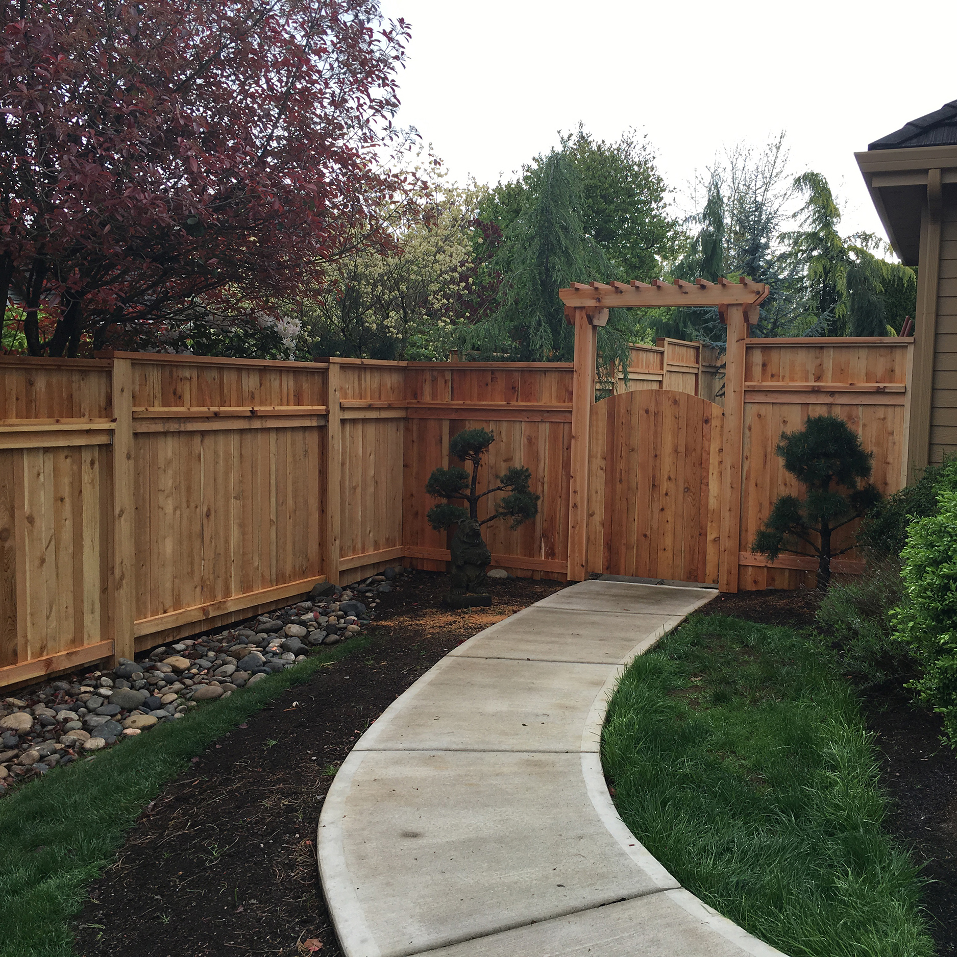 The Best Fence Company Backyard Wood Fence