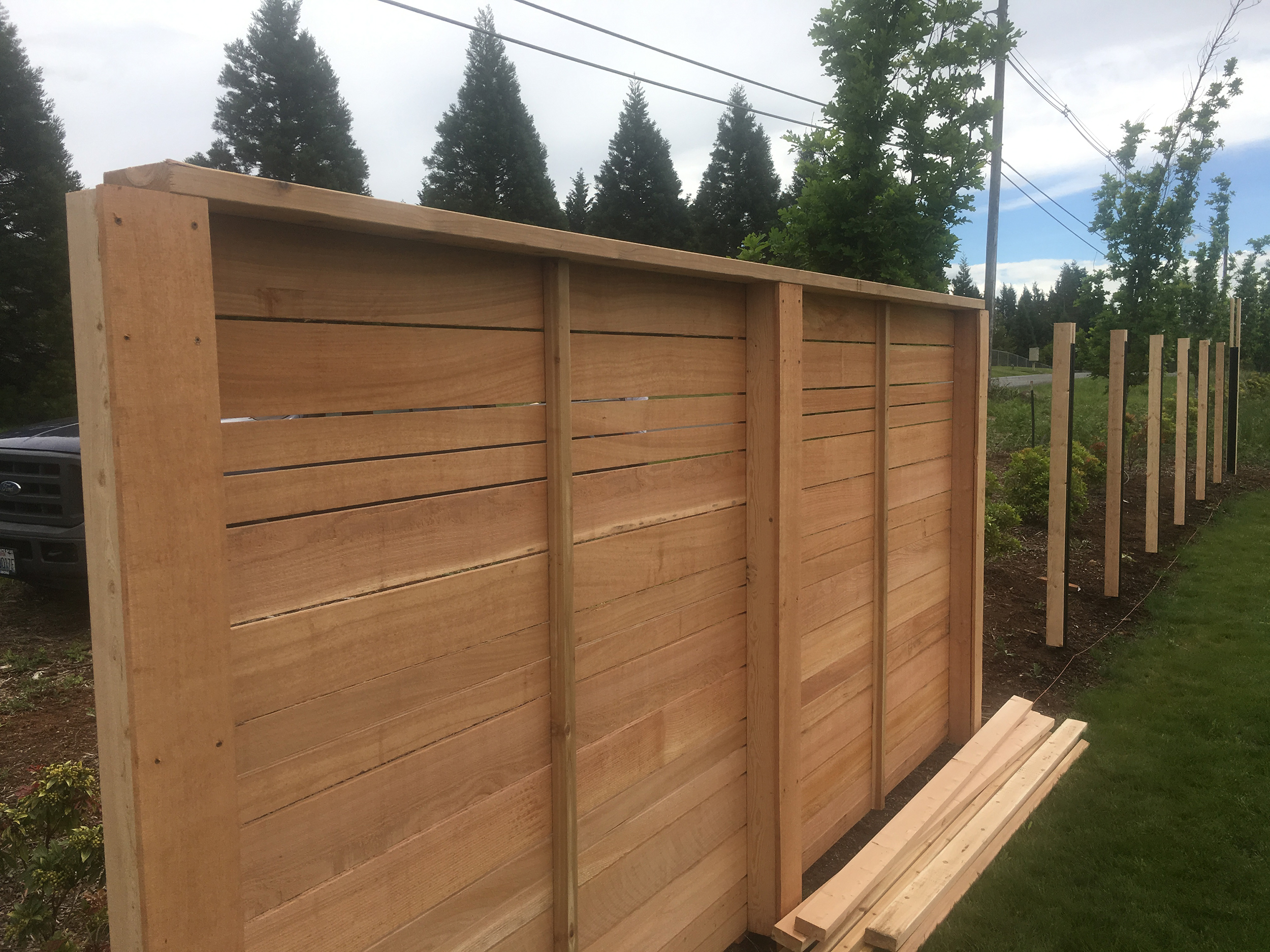 The Best Fence Company Wood Fence Installation