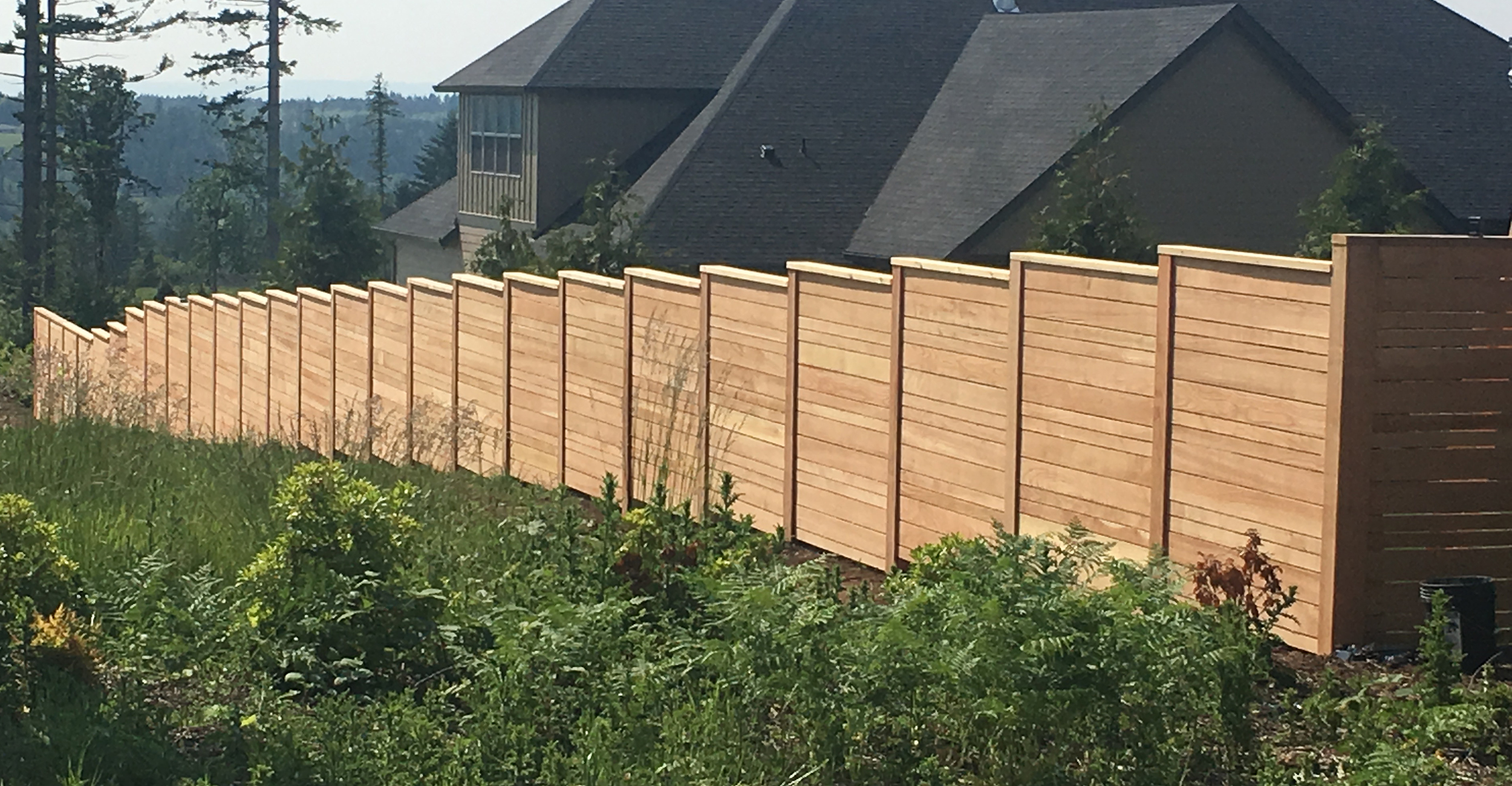 The Best Fence Company Wood Fence Property Line