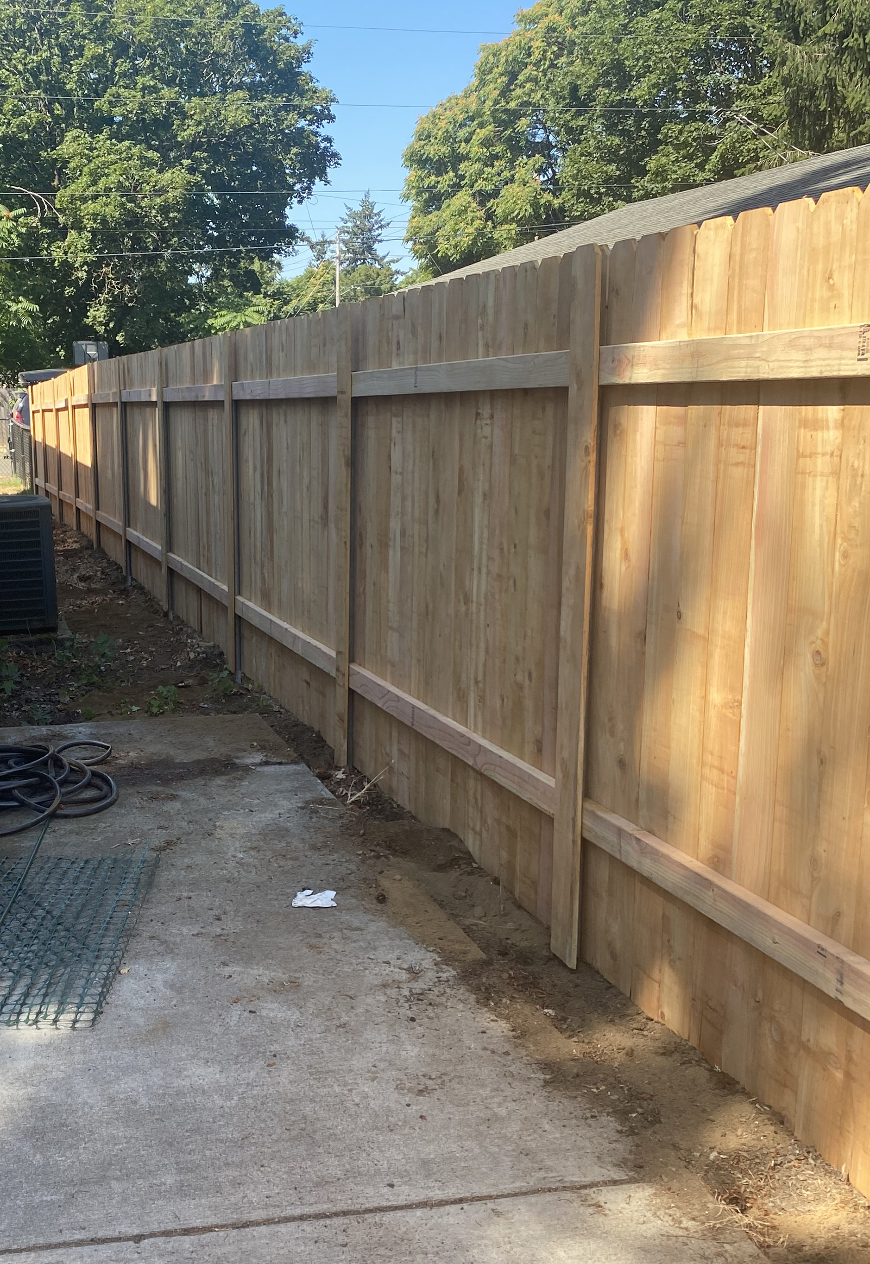 Wood Side Yard Fence by The Best Fence Company